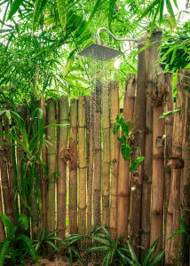 outdoor shower stall